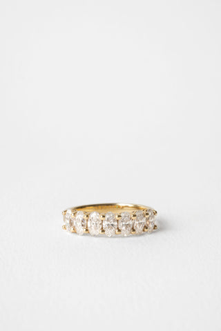 1.70 TCW Oval  EF- VVS Diamond Eternity Wedding Band