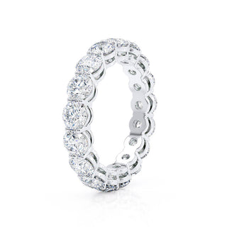 4.25 CT Round Shaped Moissanite Full Eternity Style Wedding Band