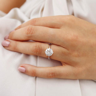 2.20 CT Round Shaped Moissanite Solitaire Style Engagement Ring