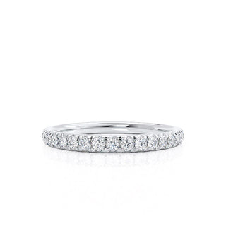 0.21 CT Round Shaped Moissanite Full Eternity Wedding Band