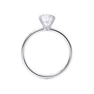 Bague de fiançailles solitaire en moissanite de forme coussin allongée de 3,34 ct