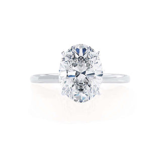 Bague de fiançailles solitaire en moissanite de forme ovale de 1,50 ct