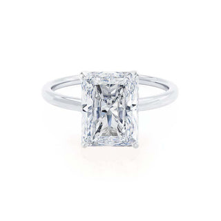 Bague de fiançailles avec solitaire en moissanite de forme radiante de 1,20 ct