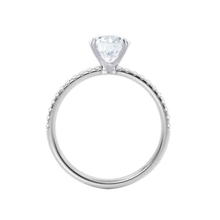 Bague de fiançailles solitaire en moissanite de forme ovale de 0,90 ct