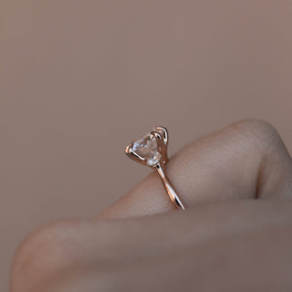 2.0 CT  Round Three Stone Moissanite Diamond Engagement Ring