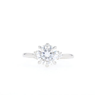 2.0 CT  Round Three Stone Moissanite Diamond Engagement Ring