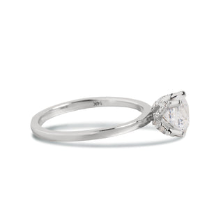 1.30 CT Round Solitaire Style Moissanite Engagement Ring