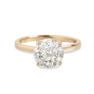 1.0 CT Round Solitaire Style Moissanite Engagement Ring