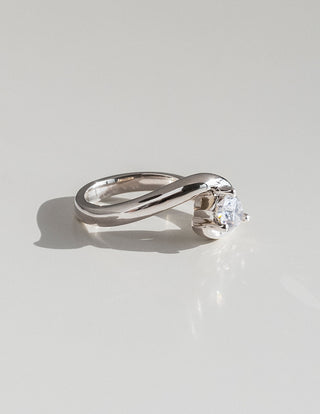 Bague de fiançailles avec diamant solitaire taille poire CVD de 0,75 à 1,50 ct