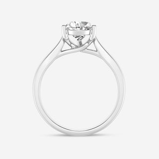 3.0CT Pear Moissanite Diamond Solitaire Engagement Ring With Solitaire Setting