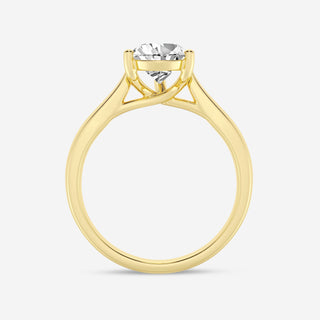 3.0CT Pear Moissanite Diamond Solitaire Engagement Ring With Solitaire Setting