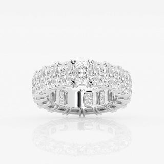 Radiant  F-VS2 Lab Grown Diamond V- Prongs Wedding Band