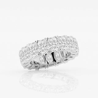 Radiant  F-VS2 Lab Grown Diamond V- Prongs Wedding Band