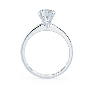 Bague de fiançailles solitaire en moissanite de forme ronde de 1,20 ct