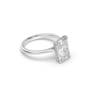 Bague de fiançailles avec halo caché en diamant E-VVS1 de 1,0 à 3,0 ct