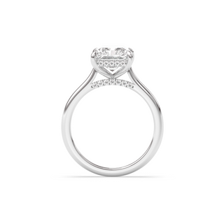 Bague de fiançailles avec halo caché en diamant E-VVS1 de 1,0 à 3,0 ct