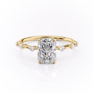 Bague de fiançailles avec solitaire en diamant de forme radiante de 2,0 ct