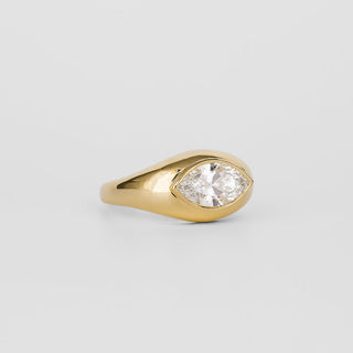 Bague de fiançailles unique avec diamant CVD Marquise de 1,52 à 3,50 ct