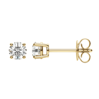 Boucles d'oreilles en diamant solitaire rond F/VS de 0,50 CT à 4,0 CT cultivées en laboratoire