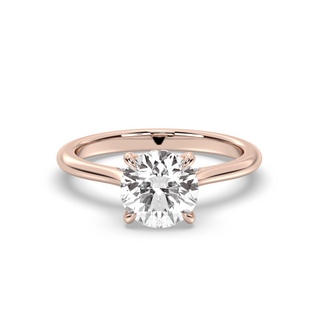 1.3-3.50  CT Round Diamond Hidden Halo Engagement Ring