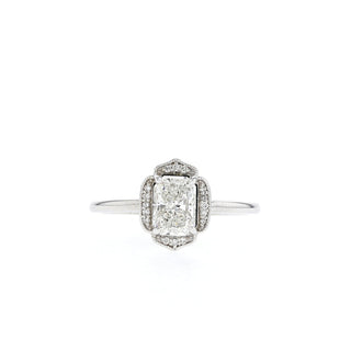 Bague de fiançailles solitaire en moissanite avec diamant unique et éclatant de 1,10 ct