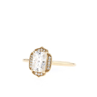 Bague de fiançailles solitaire en moissanite avec diamant unique et éclatant de 1,10 ct