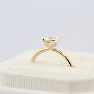 1.22 CT Elongated Cushion Shaped Moissanite Solitaire Engagement Ring