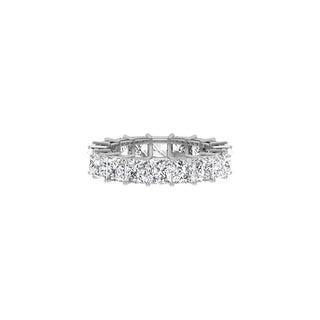 Alliance de mariage en diamants Moissanite taille princesse avec éternité complète