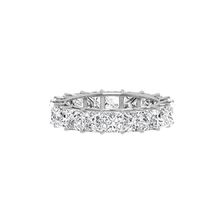 Alliance de mariage en diamants et moissanite taille princesse 