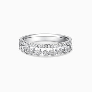 Unique Moissanite Diamond Wedding Band for Women