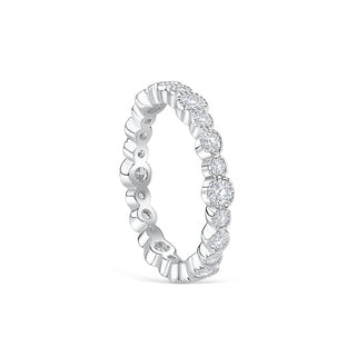 0.20 CT Round Shaped Moissanite Full Eternity Wedding Band