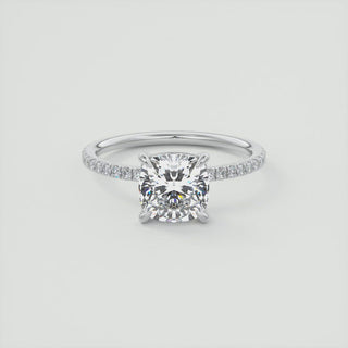 2CT Cushion Cut Diamond Moissanite Prong Engagement Ring - ELITE CARAT