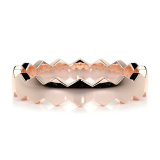 Bracelet classique pour homme avec finition polie et forme hexagonale 