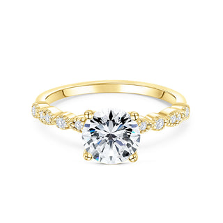 Bague de fiançailles solitaire en diamant et moissanite ronde de 1,50 ct