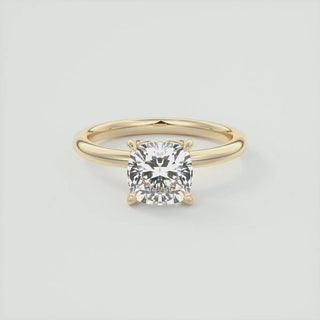 1.80CT Cushion Cut Moissanite Solitaire Engagement Ring - ELITE CARAT