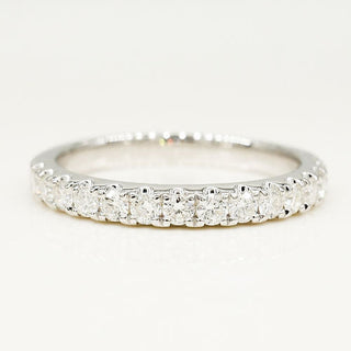 0.80 TCW Round CVD Diamond Full Eternity Wedding Band