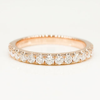 0.80 TCW Round CVD Diamond Full Eternity Wedding Band