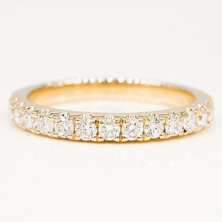 0.80 TCW Round CVD Diamond Full Eternity Wedding Band