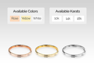 2.0MM Matte Brushed Wedding Band For Her, Solid Gold