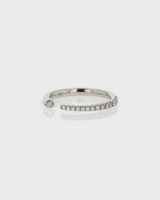 0.15 TCW Round EF- VVS Diamond Open Wedding Band