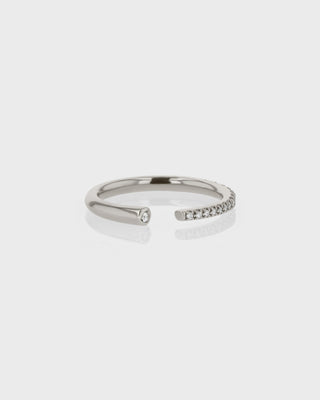 0.140 TCW Round EF- VVS Diamond Open Wedding Band