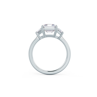 1.80CT Asscher Cut Moissanite Trapezoid Diamond Engagement Ring