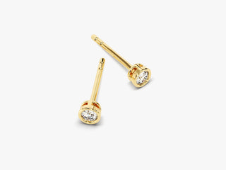 Boucles d'oreilles en diamants Moissanite à taille ronde de 0,10 ct pour femmes