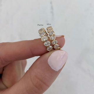 Alliance de mariage en diamants éternité à taille ovale sertie de moissanite 