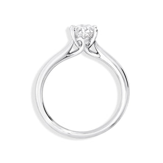 Bague de fiançailles solitaire en diamant ovale CVD de 1,22 à 3,50 ct