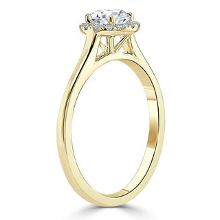 Bague de fiançailles en moissanite à coupe ronde de 0,75 ct