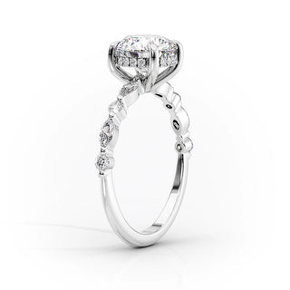 3.50CT Radiant Cut Moissanite Hidden Halo Diamond Engagement Ring - ELITE CARAT