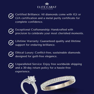 Baguette & Round Cut Moissanite Diamond Full Eternity Wedding Band