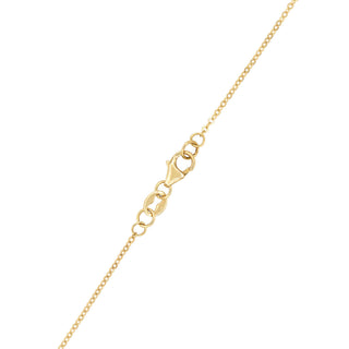 Collier avec pierre de naissance de septembre et diamant saphir rond de 0,90 ct pour elle