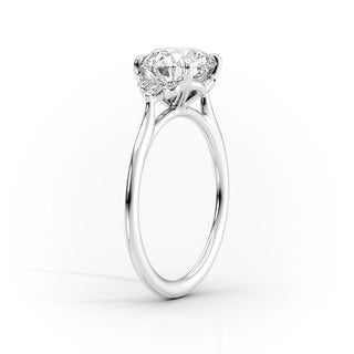 Bague de fiançailles avec grappe de diamants CVD émeraude F/VS1 de 1,50 CT à 3,50 CT